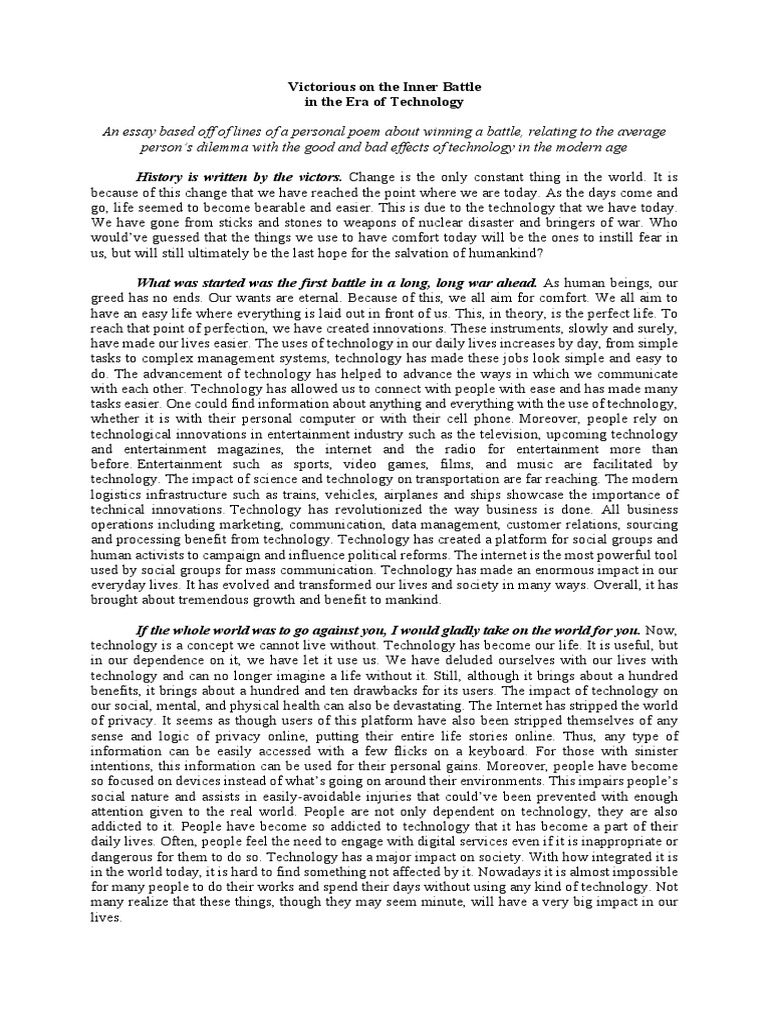 Essay On Technology Pdf Internet Privacy