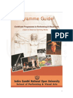 IGNOU Certificate in Visual Arts Courses