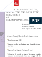 A Study On Administrative, Accounting and Consulting