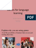 Games For Language Learing