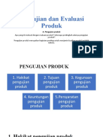 Pengujian Dan Evaluasi Produk