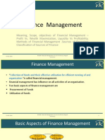 Basics of Financial Management