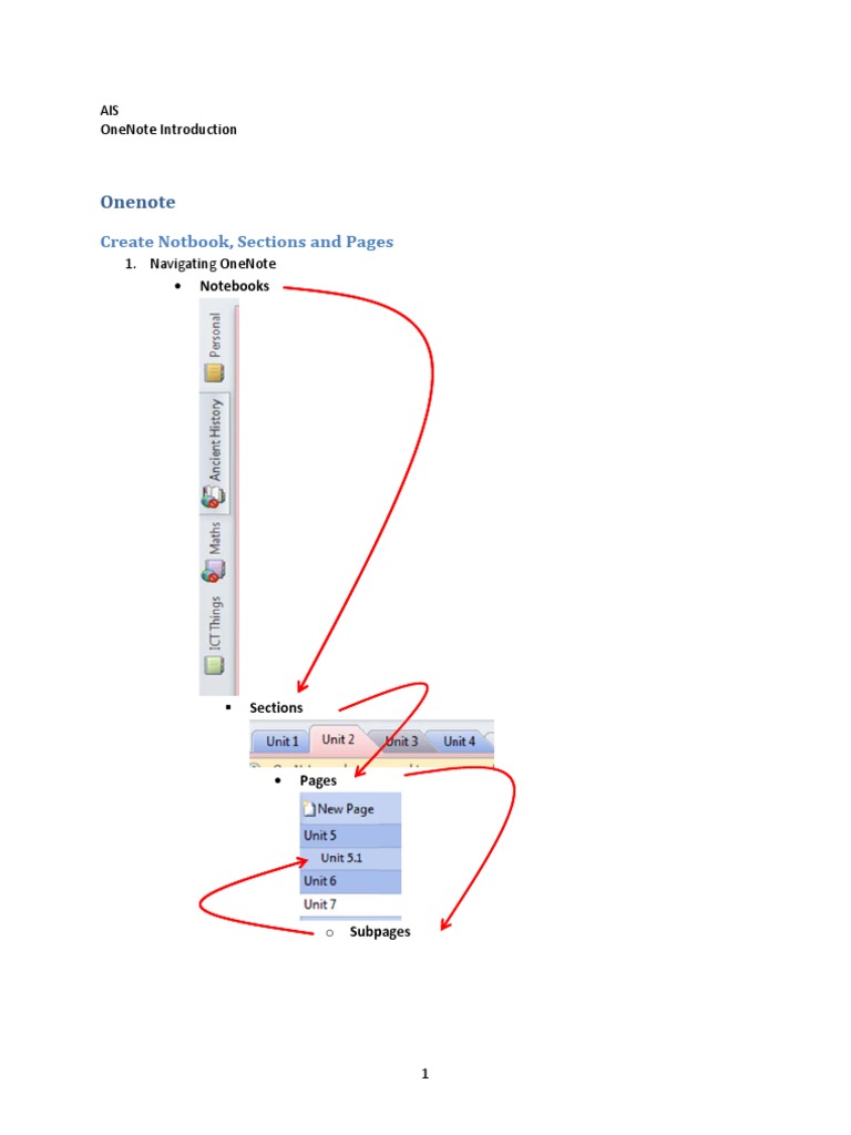OneNote Notebook Creation Guide | PDF | Cyberspace | Media Technology