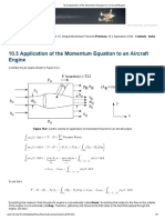 10.3 Application of The Momentum Equation To An Aircraft Engine