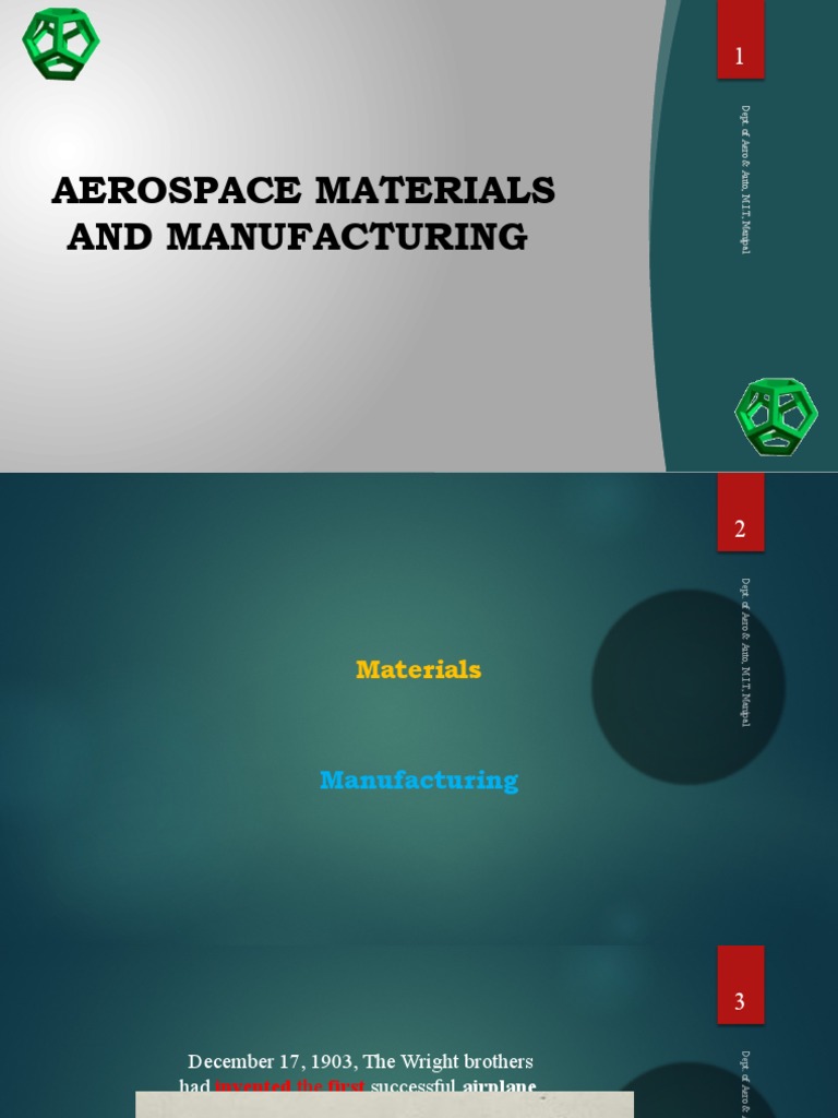 Aerospace Materials and Manufacturing | PDF | Crystal Structure ...