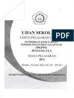 Soal IPA SD UN 2021