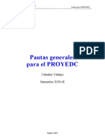 Pautas para PROYEDC 2020-II