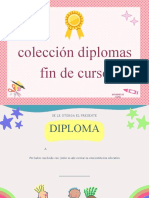 Coleccion Diplomas Fin de Curso EDITABLES