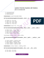 Balanced Chemical Equations Chemistry Questions With Solutions