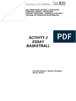 Activity 2 Essay Basketball PNFI 1134 Abrahan Rodriguez