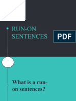 Grammar - Run-On Sentences