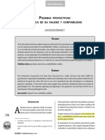 Confiabilidad y Validez de Las Pruebas Proyectiovas