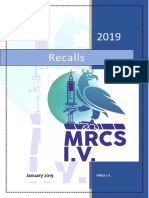 January 2019 MRCS I.V. Recalls