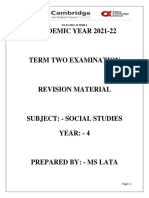 SST Portal Revision Term 2 Cis Year 4-Ms