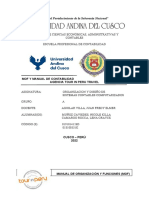 "Año Del Fortalecimiento de La Soberanía Nacional": Mof Y Manual de Contabilidad de La Agencia Tour in Peru Travel