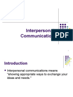 Interpersonal Communication Skills