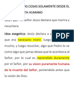 Mateo 16. 21vs NO VEAMOS LAS COSAS SOLAMENTE DESDE EL PUNTO DE VISTA HUMANO