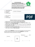 Formulir Pendaftaran Pagar Nusa