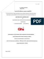 Electronic Toll Collection Using RFID Technical Report