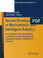 Recent Developments in Mechatronics and Intelligent Robotics