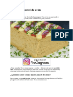 Receta de pastel de atú1