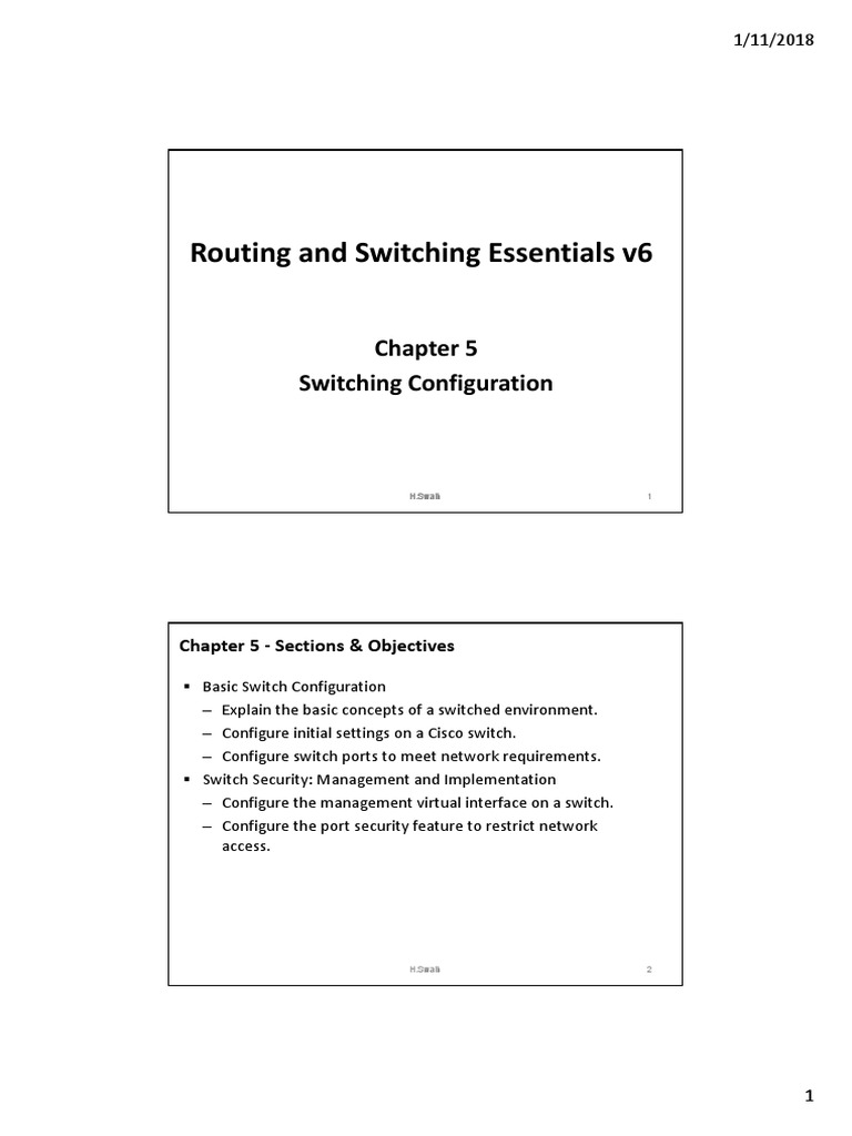 Chapter 5 Switch Configuration PDF Booting Network Switch