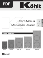 (Kpex Series - Kohlt) User Manual Eng - Spa