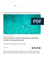 Who's Lost Their Trunks? - The Economic Crisis Will Expose A Decade's Worth of Corporate Fraud - Business - The Economist