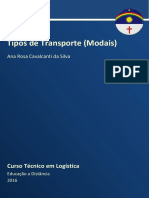 Caderno Final de Logística - Tipos Transporte (Modais)