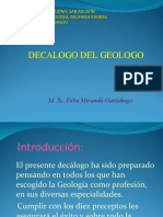 Decálogo Geólogo