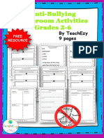 Anti-Bullying Classroom Activities Grades 2-6: by Teachezy 9 Pages