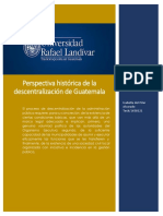 Perspectiva Histórica de La Descentralización de Guatemala