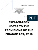 Finance Act 2010 Explanatory Notes