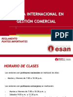 Pautas Del Reglamento - Diploma Internacional en Gestión Comercial 2019 - 2