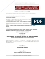 Ley - de - Los - Derechos - de - Nixas - Nixos - y - Adolescentes - de - La - Ciudad - de - Mexico