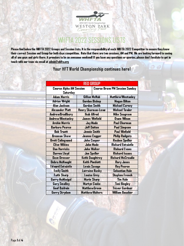 Groups Sessions List 31 PDF