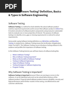 Chapter 1 - What Is Software Testing