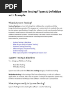 Chapter 4 - What Is System Testing