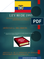 Diapositivas Ley 80 de 1993 (Presentacion)