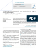 The Impact of Porous Media Heterogeneity On Non-Darcy Flow Behaviour