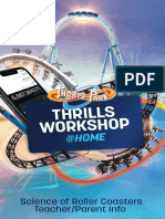 Thrills Workshop Home The Science of Roller Coasters Parent Support Document