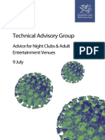 Technical Advisory Group Advice For Nightclubs and Adult Entertainment Venues