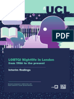 LGBTQI Nightlife in London From 1986 To The Present - Interim Findings