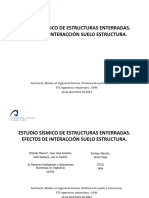 Estudio Sísmico de Estructuras Enterradas-Efectos de Interacción Suelo Estructura