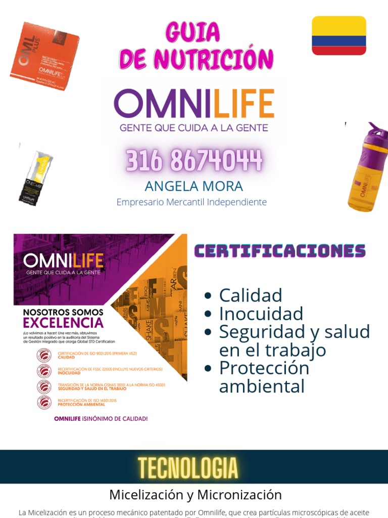 Guía Nutrición Omnilife Colombia Pdf Nutrición Dieta Y Nutrición