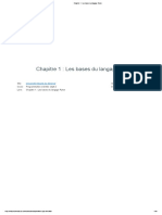 Chapitre 1 - Les Bases Du Langage Pyton