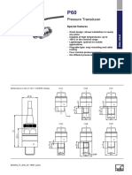 Pressure Transducer: Special Features