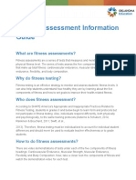 OSDE Fitness Assessment Information Guide
