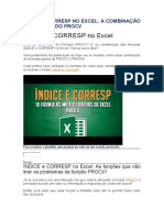 Índice e Corresp No Excel