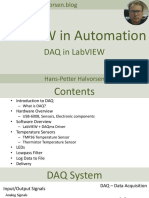 LabVIEW in Automation - DAQ in LabVIEW